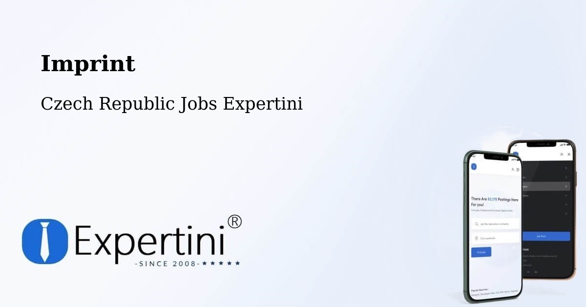 Imprint – Jistebnice - Czech Republic Jobs Expertini